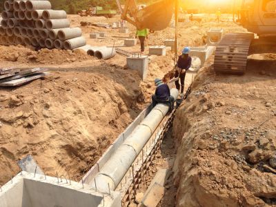 Trenching for Drainage